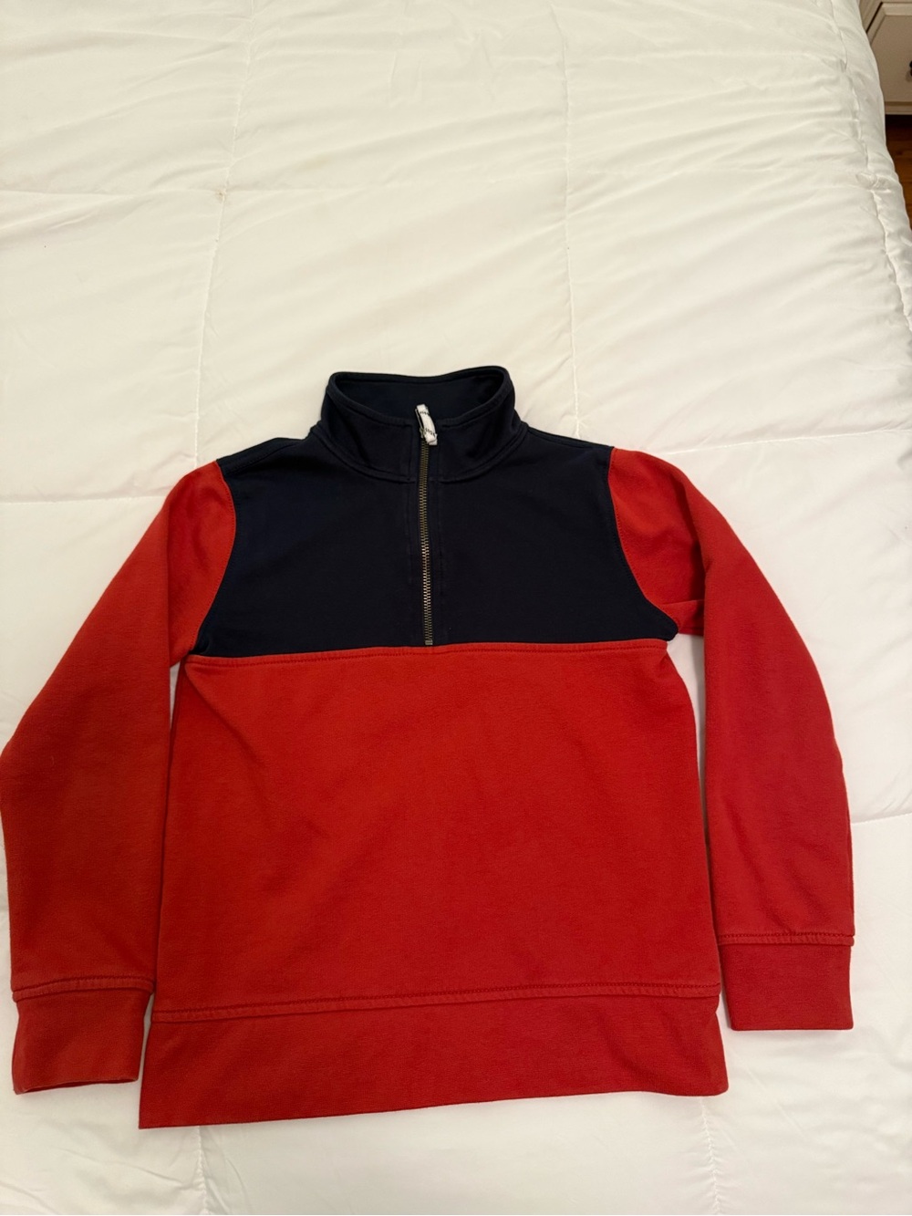 Jcrew Factory Crew Cuts - color block quarter zip